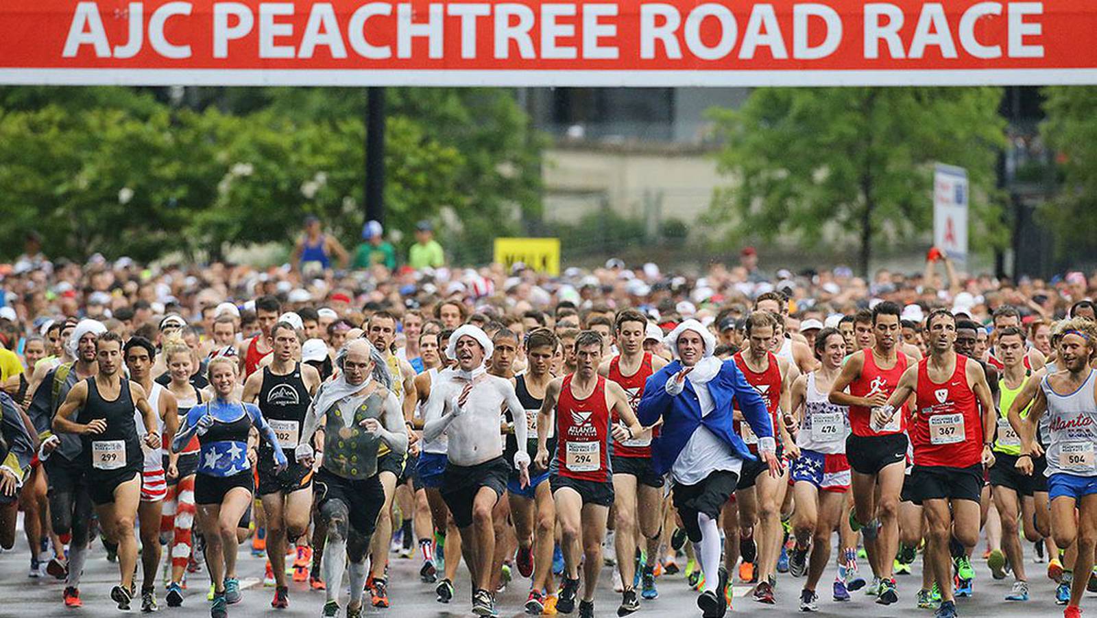 AJC Peachtree Road Race List of road closures planned for the event