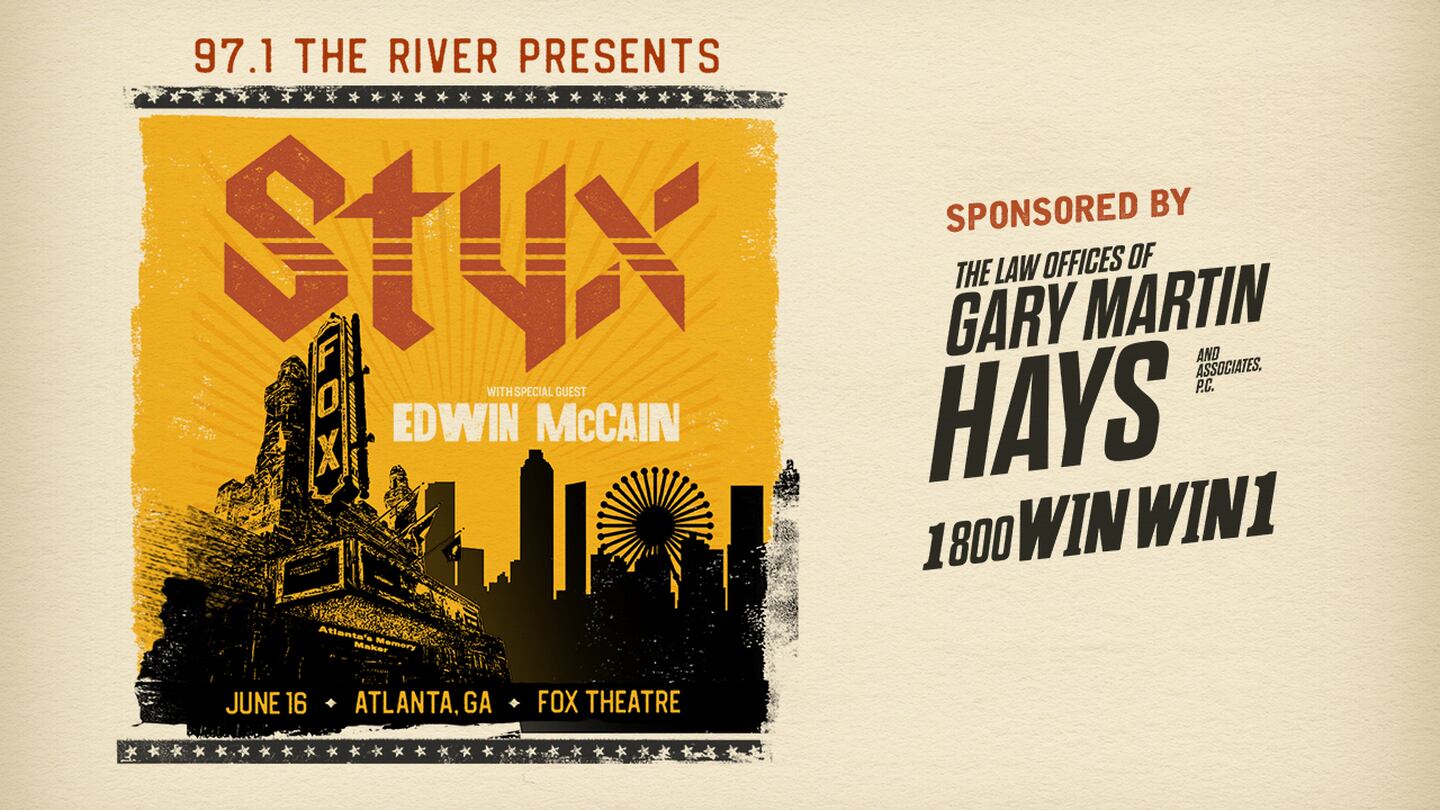 Your Chance To Win Four Tickets to 97.1 The River Presents: Styx!