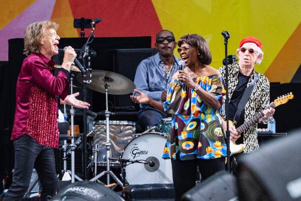 The Rolling Stones bring out special guests for their set at New Orleans Jazz Fest