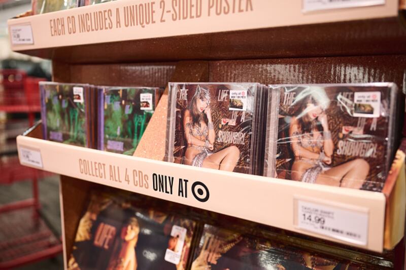 Target shoppers buying Taylor Swift's "The Life of a Showgirl"